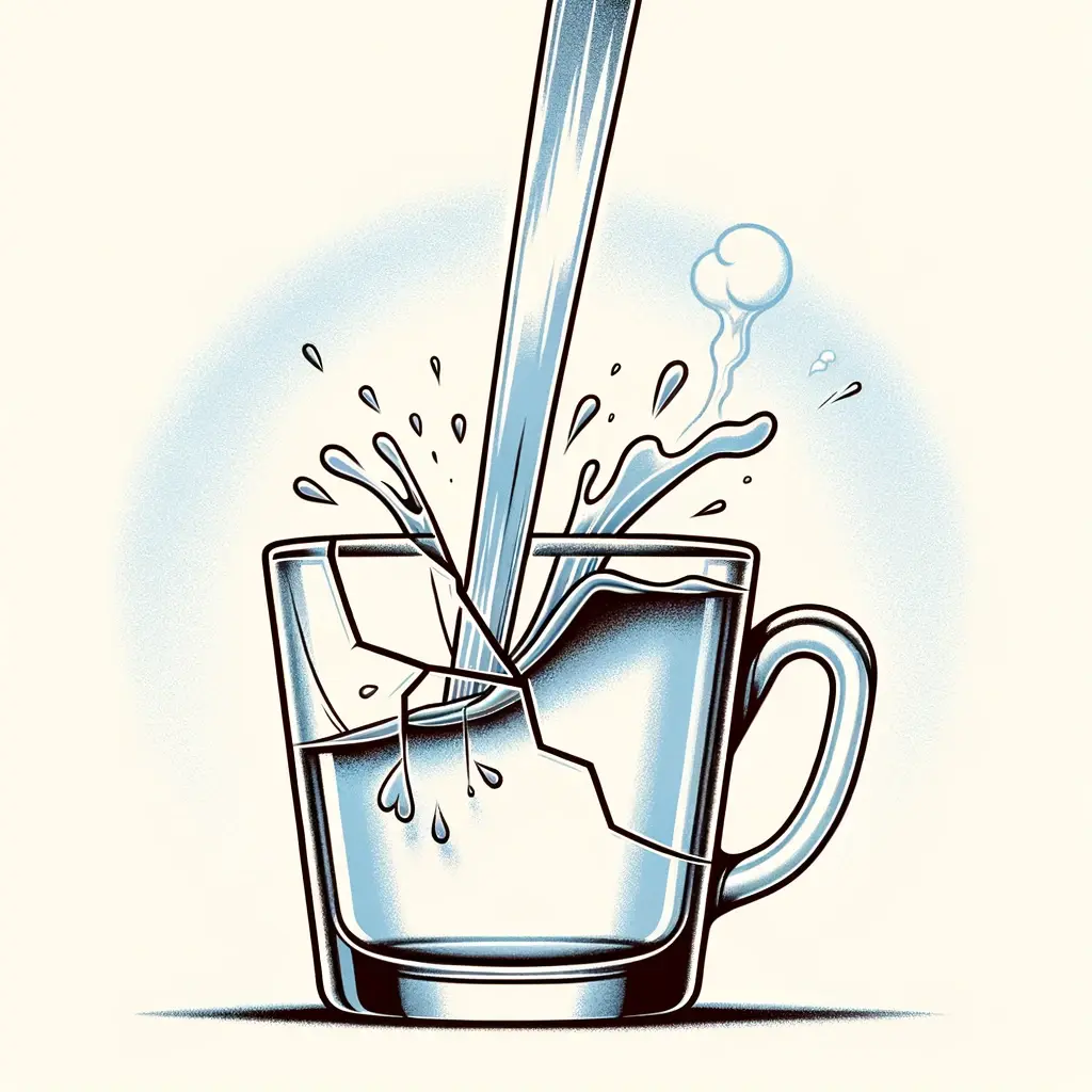 İçine Çok Sıcak Su Konan Bardak Neden Çatlar? İçine Çok Sıcak Su Konan Bardak Neden Çatlar?