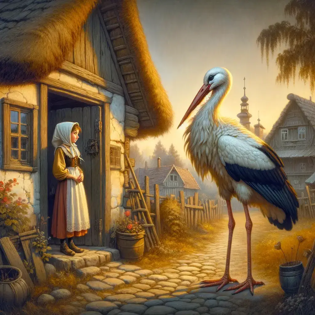 Leylek Dadı ile Fakir Köylü Kızı