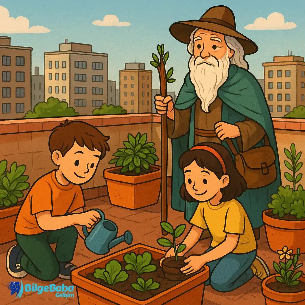 Mavi Saksı ve Terastaki Sır